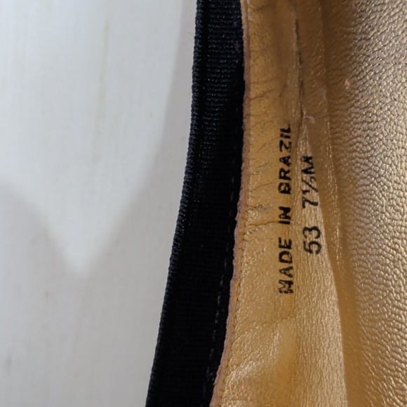 Kate Spade Black Ballet Flats Patent Leather With Bows Size 7.5 - Picture 11 of 11